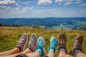 hiking shoes and boots